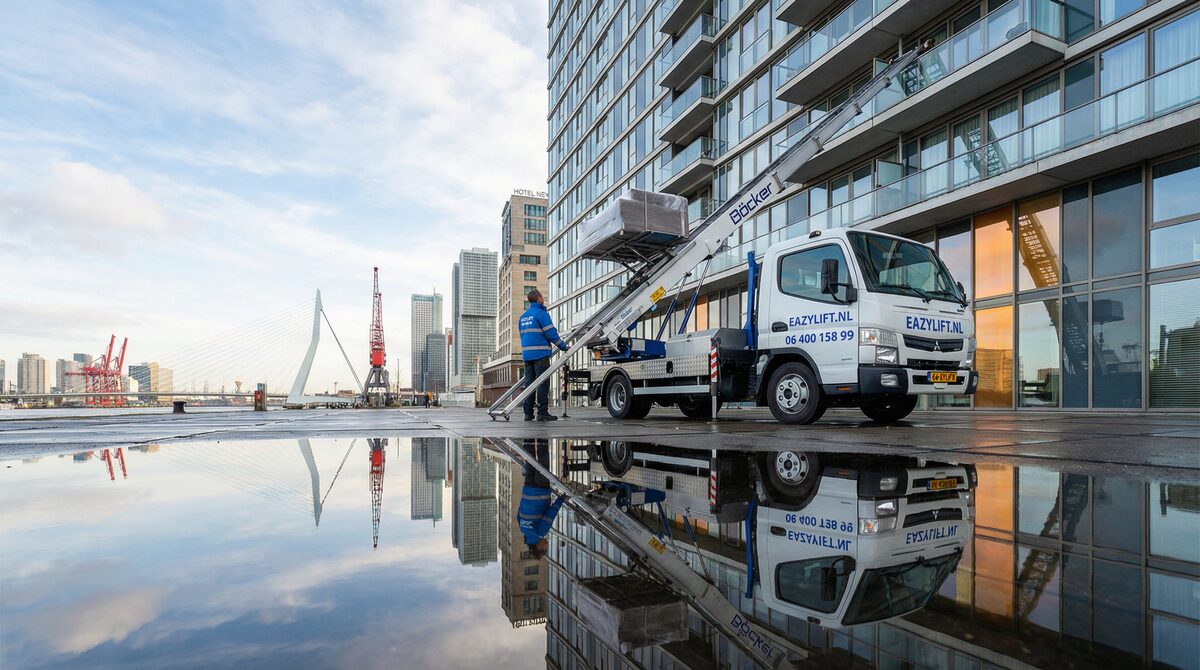 Verhuislift bij flat